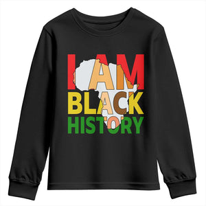 Black History Month African American Youth Sweatshirt I Am Black History - African Pride