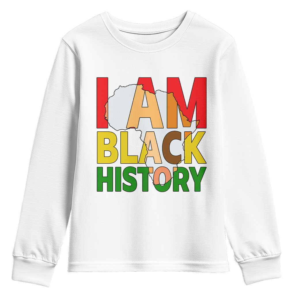 Black History Month African American Youth Sweatshirt I Am Black History - African Pride