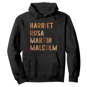 Black History Leaders Hoodie Harriet Rosa Martin Malcolm - African Pride