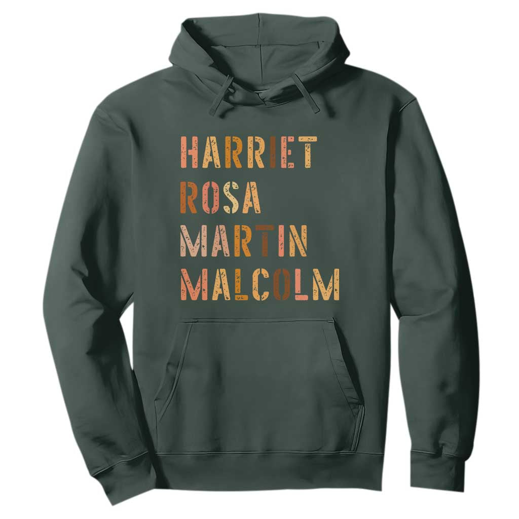 Black History Leaders Hoodie Harriet Rosa Martin Malcolm - African Pride