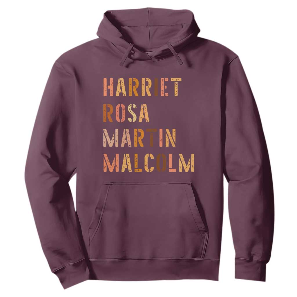 Black History Leaders Hoodie Harriet Rosa Martin Malcolm - African Pride