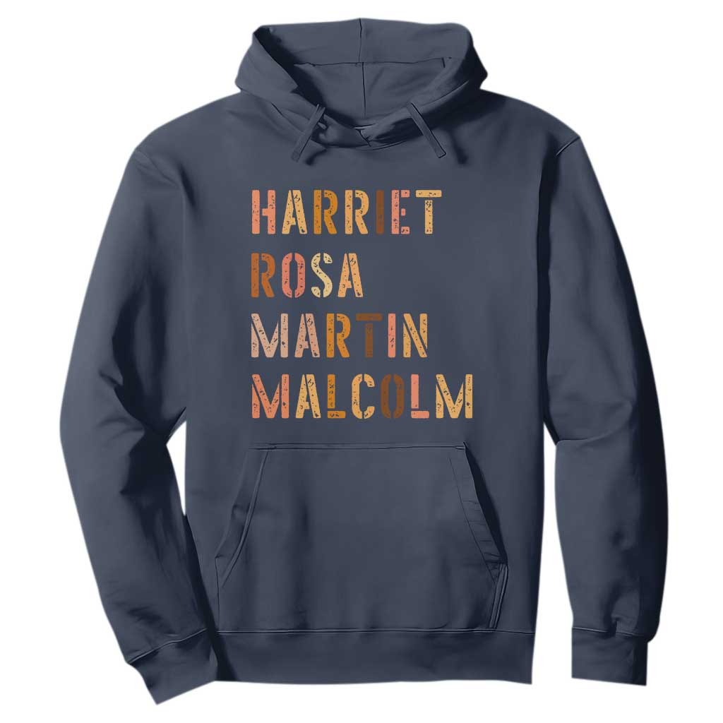 Black History Leaders Hoodie Harriet Rosa Martin Malcolm - African Pride