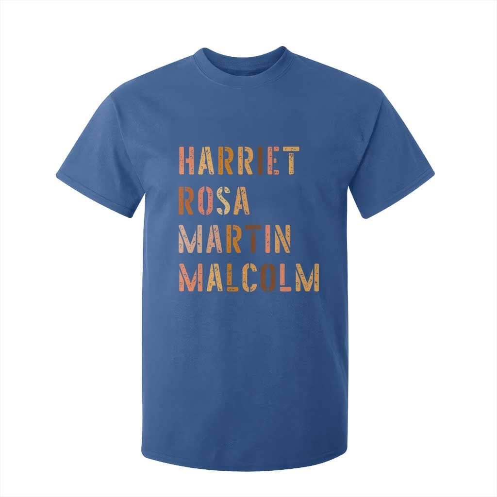 Black History Leaders T Shirt For Kid Harriet Rosa Martin Malcolm - African Pride
