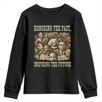 Honoring The Past Inspiring The Future Youth Sweatshirt Black History Month - African Pride