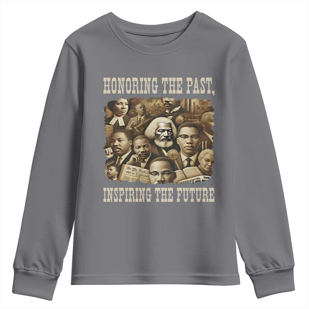 Honoring The Past Inspiring The Future Youth Sweatshirt Black History Month - African Pride