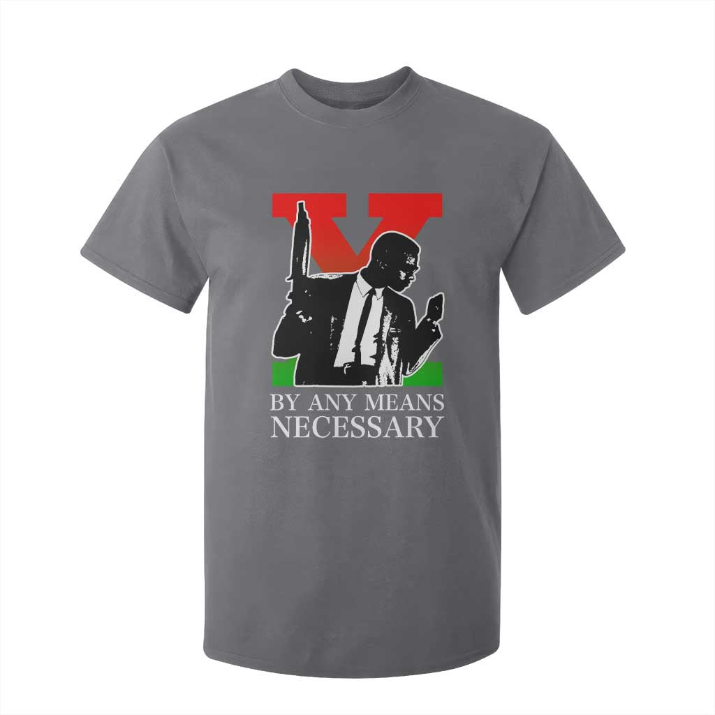 Malcolm X T Shirt For Kid By Any Means Necessary - African Pride