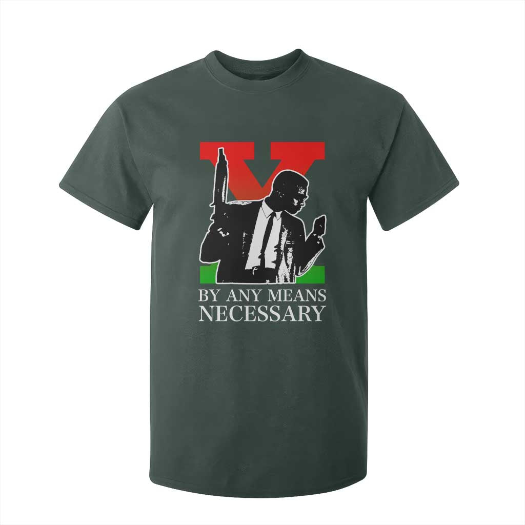 Malcolm X T Shirt For Kid By Any Means Necessary - African Pride