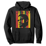 Malcolm X Hoodie Pan African Flag Black History - African Pride