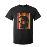 Malcolm X T Shirt For Kid Pan African Flag Black History - African Pride