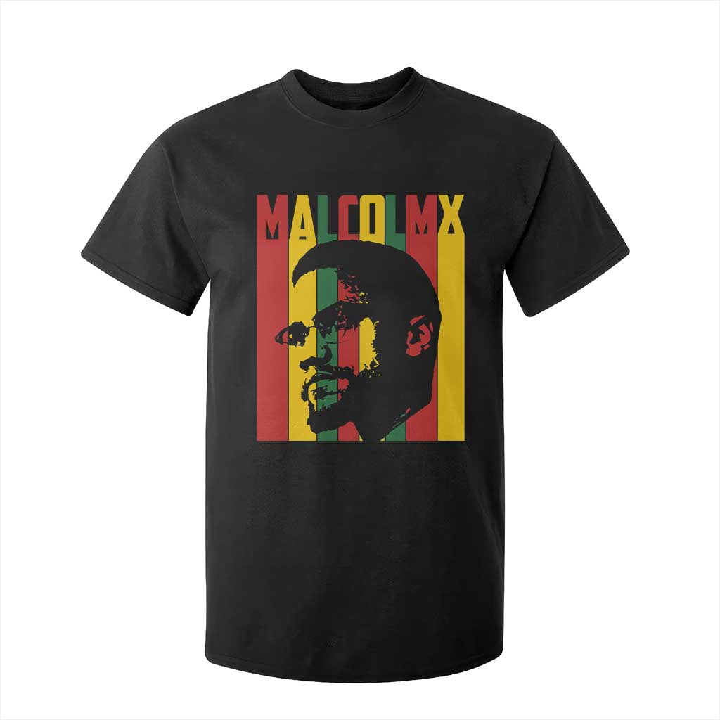 Malcolm X T Shirt For Kid Pan African Flag Black History - African Pride