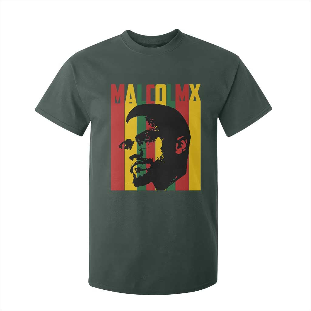 Malcolm X T Shirt For Kid Pan African Flag Black History - African Pride