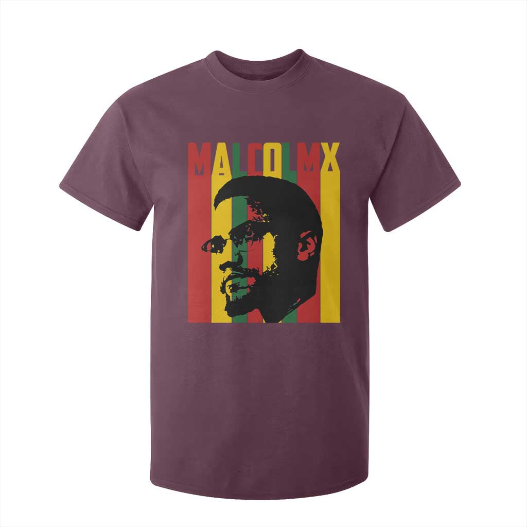 Malcolm X T Shirt For Kid Pan African Flag Black History - African Pride