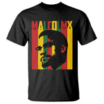 Malcolm X T Shirt Pan African Flag Black History - African Pride