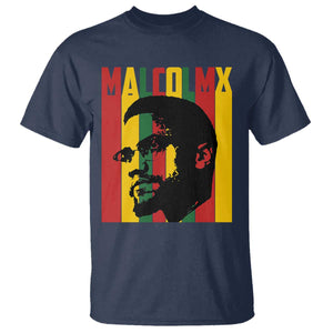 Malcolm X T Shirt Pan African Flag Black History - African Pride