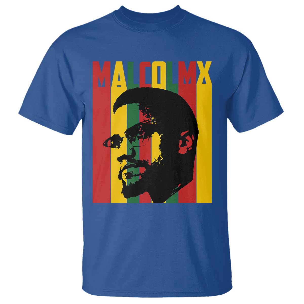 Malcolm X T Shirt Pan African Flag Black History - African Pride