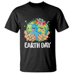 Cute Earth with Floral Earth Day T Shirt
