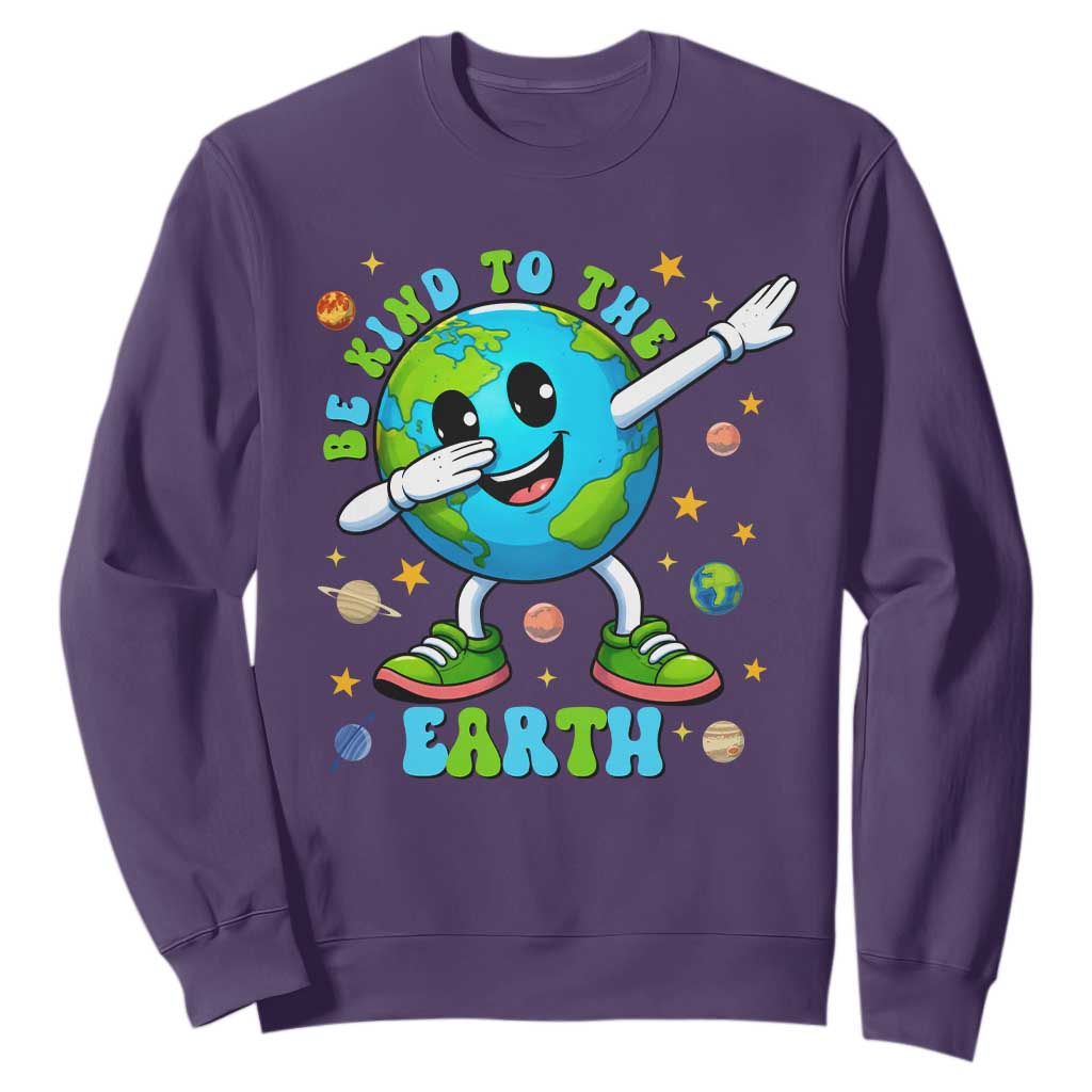 Be Kind To The Earth Sweatshirt Cute Environmental Awareness Earth Day