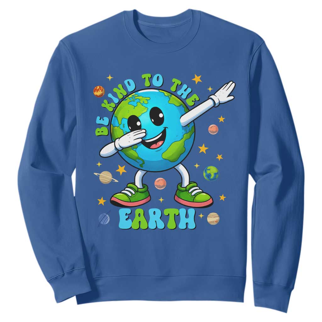 Be Kind To The Earth Sweatshirt Cute Environmental Awareness Earth Day