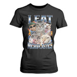 Funny Cat Meme T Shirt For Women I Eat Microplastics - African Pride