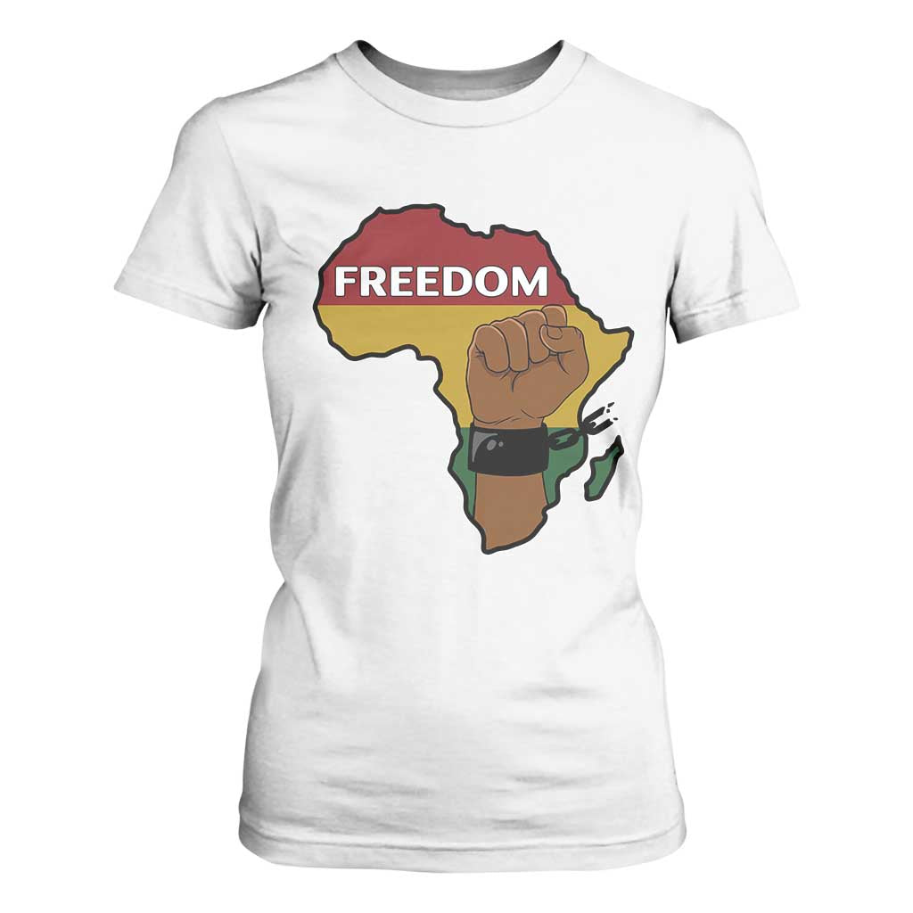Africa Freedom Liberation Black Power T Shirt For Women - African Pride