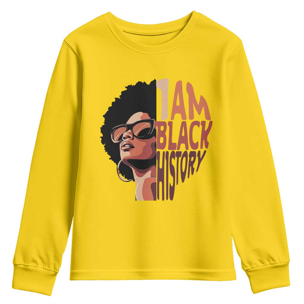 I Am Black History Youth Sweatshirt African American Pride - African Pride