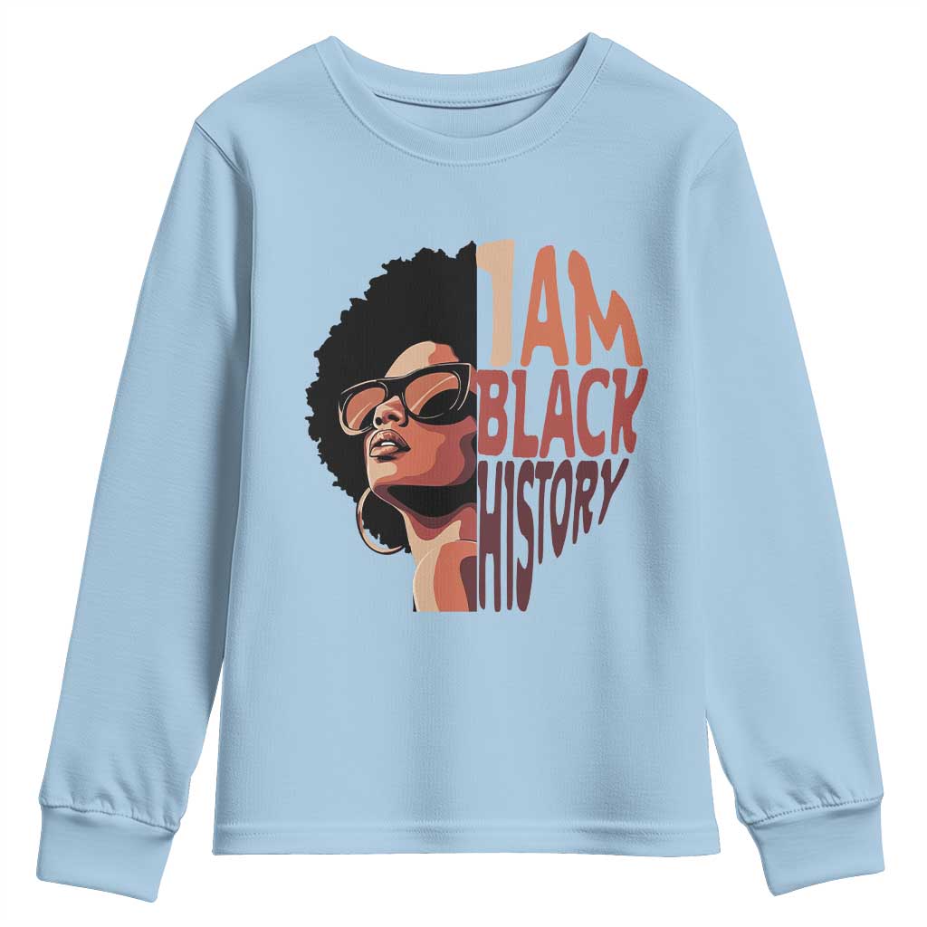 I Am Black History Youth Sweatshirt African American Pride - African Pride