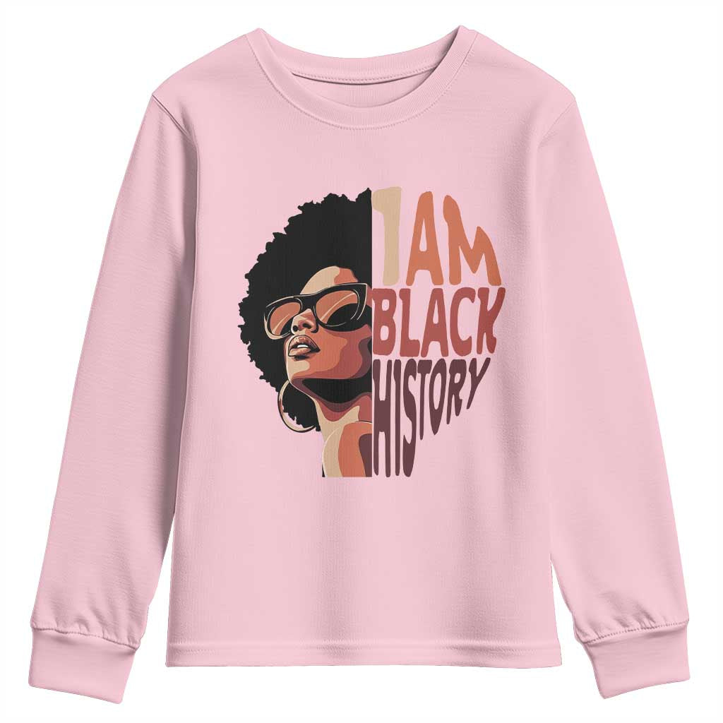 I Am Black History Youth Sweatshirt African American Pride - African Pride