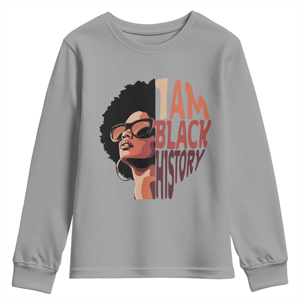 I Am Black History Youth Sweatshirt African American Pride - African Pride