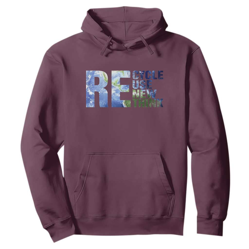 Earth Day Hoodie Recycle Reuse Renew Rethink