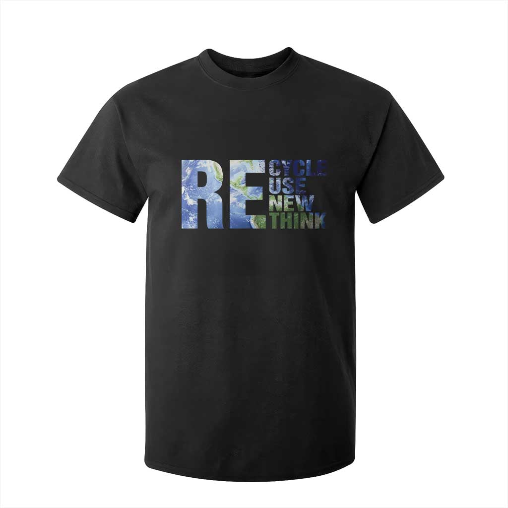 Earth Day T Shirt For Kid Recycle Reuse Renew Rethink