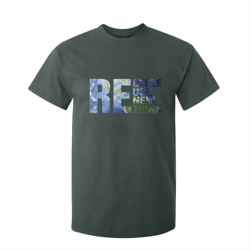 Earth Day T Shirt For Kid Recycle Reuse Renew Rethink