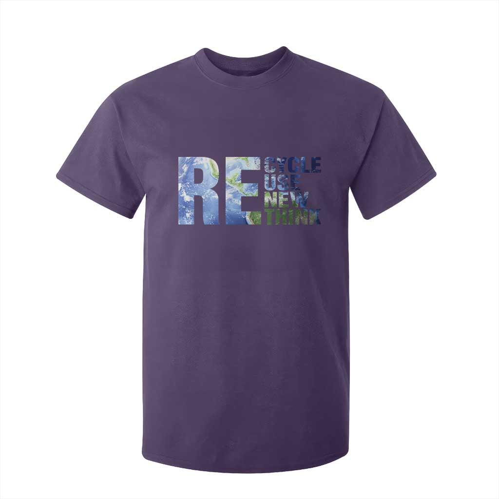 Earth Day T Shirt For Kid Recycle Reuse Renew Rethink