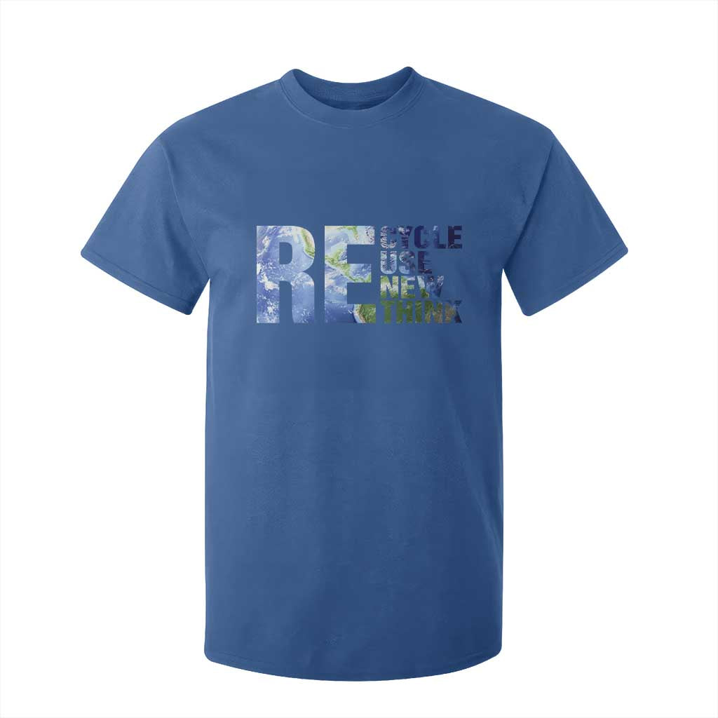 Earth Day T Shirt For Kid Recycle Reuse Renew Rethink