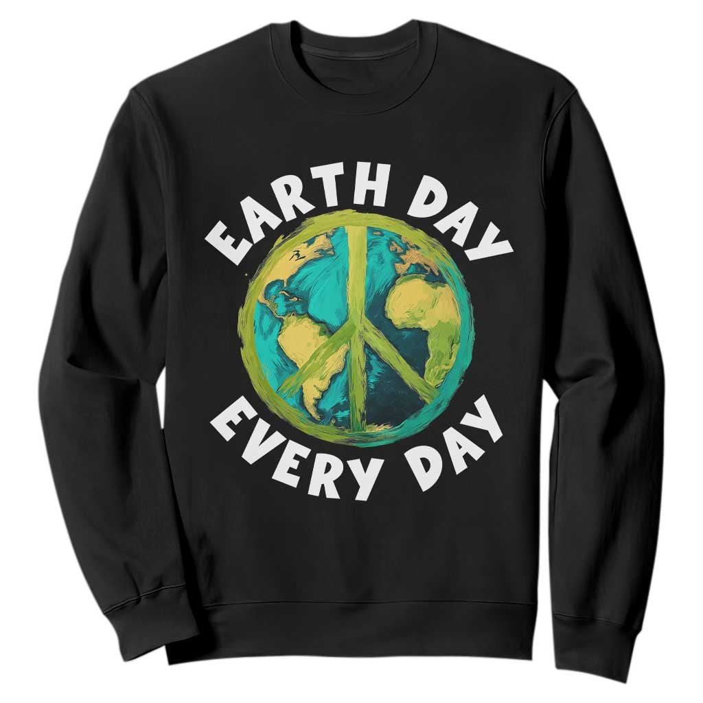 Earth Day Everyday Sweatshirt Peace Sign Nature Lover