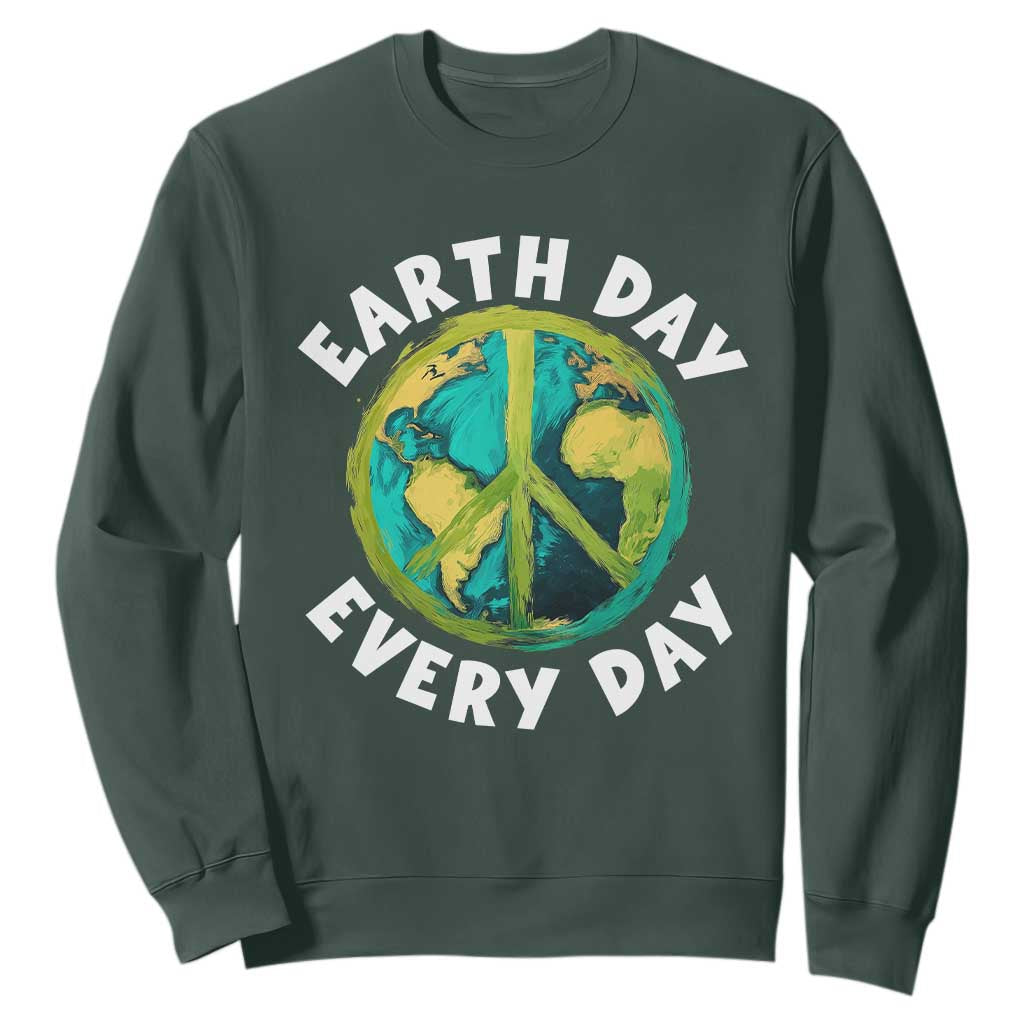 Earth Day Everyday Sweatshirt Peace Sign Nature Lover