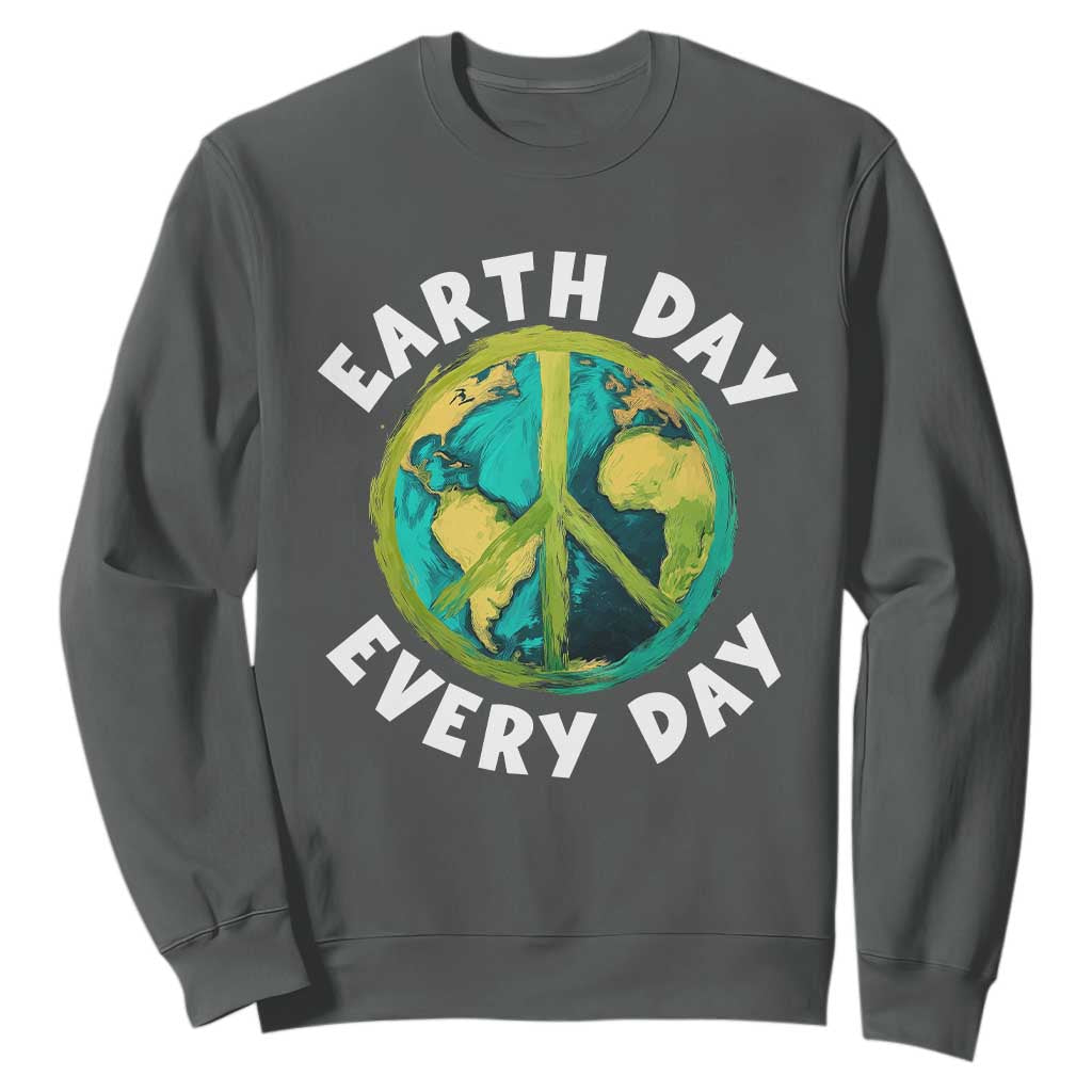 Earth Day Everyday Sweatshirt Peace Sign Nature Lover