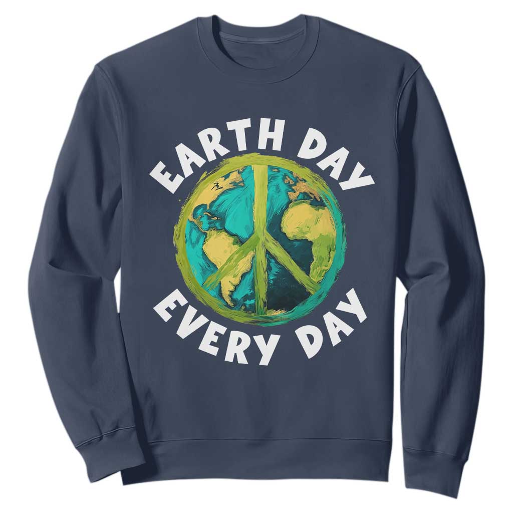 Earth Day Everyday Sweatshirt Peace Sign Nature Lover