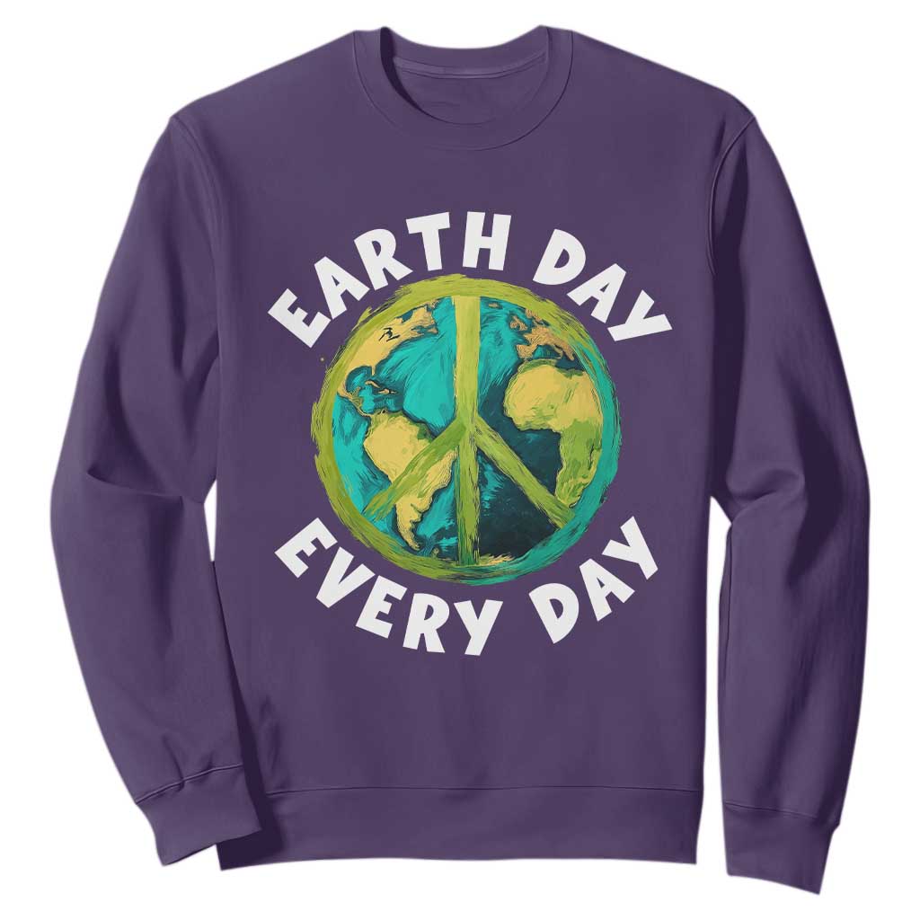 Earth Day Everyday Sweatshirt Peace Sign Nature Lover
