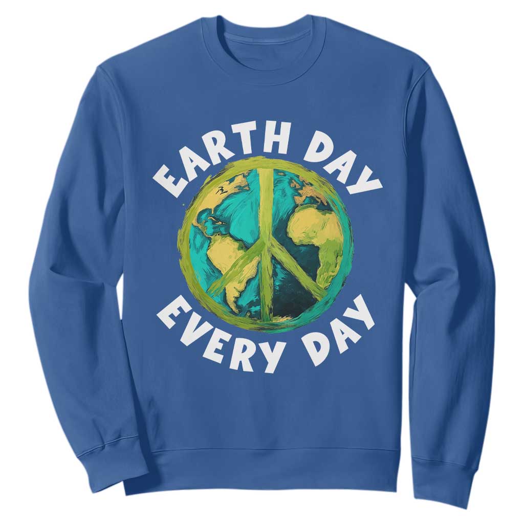 Earth Day Everyday Sweatshirt Peace Sign Nature Lover