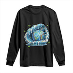 Earth Day Long Sleeve Shirt Funny Baseball Ice Cream Drip Glove Eco Friendly