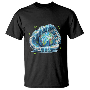 Earth Day T Shirt Funny Baseball Ice Cream Drip Glove Eco Friendly