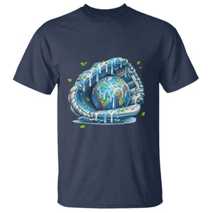 Earth Day T Shirt Funny Baseball Ice Cream Drip Glove Eco Friendly