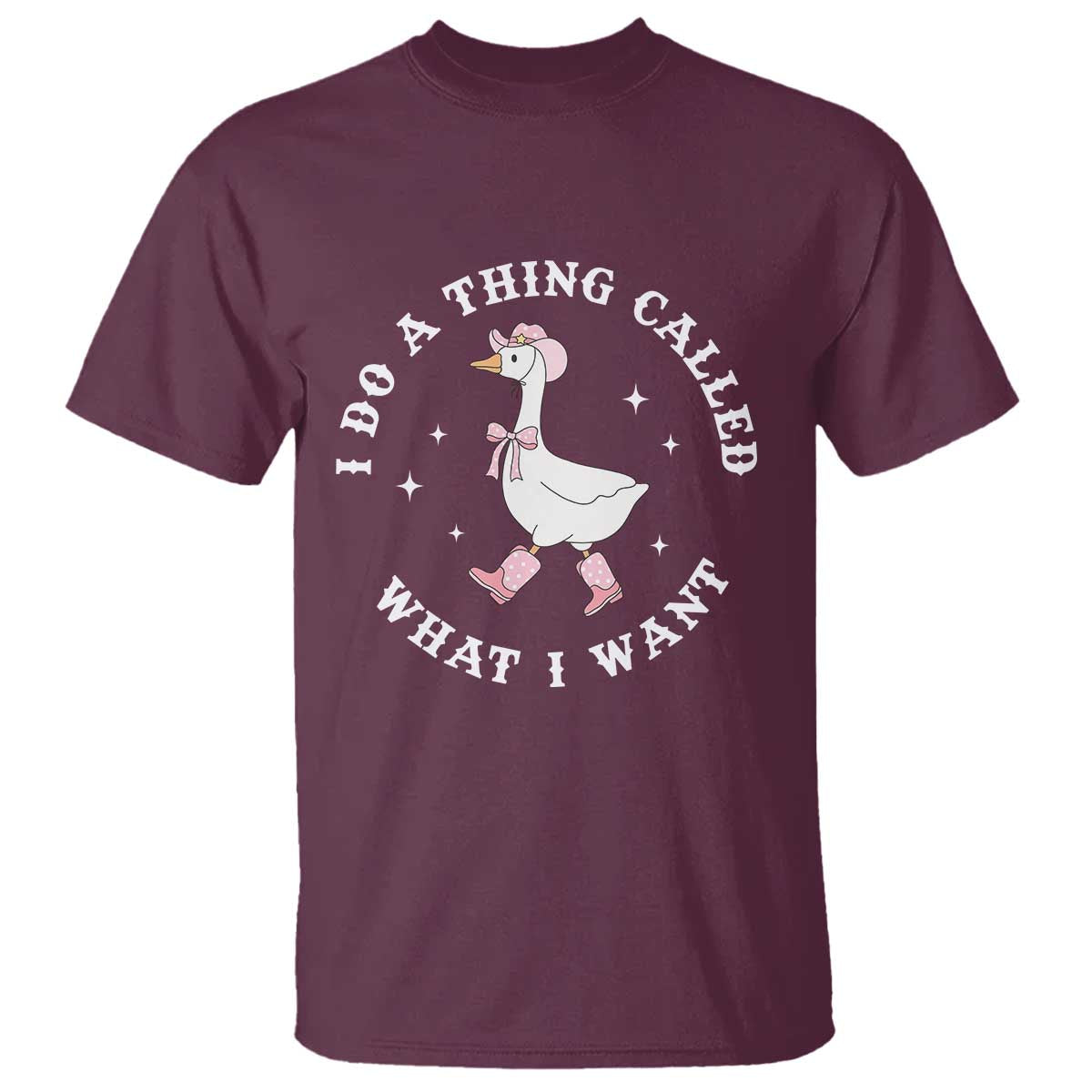 Western Cowgirl Silly Goose Meme T Shirt I Do A Thing Called What I Want - African Pride