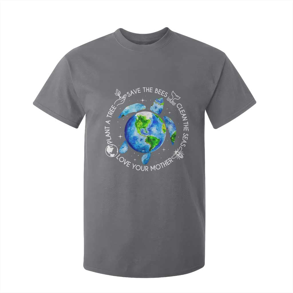 Earth Day Sea Turtle T Shirt For Kid Save Bees Plant Trees Clean Seas Environmentalist