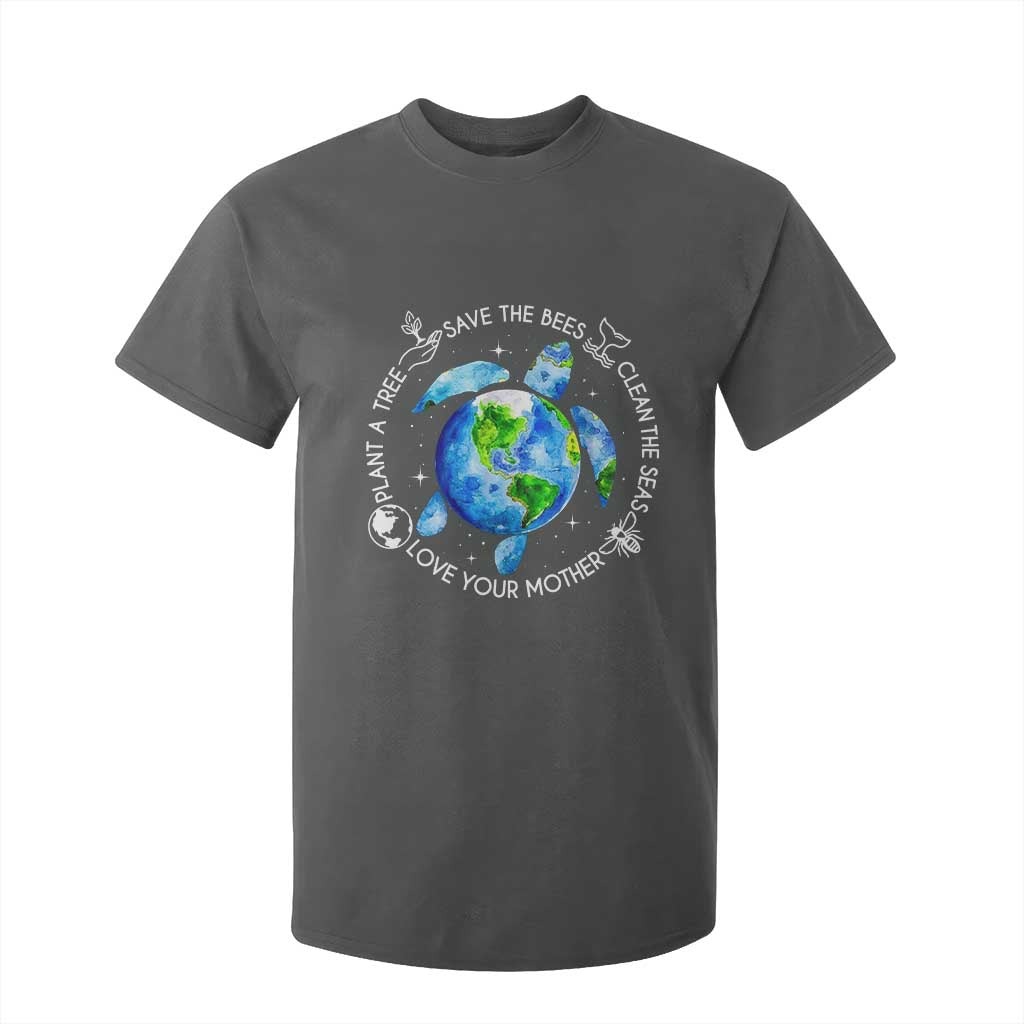 Earth Day Sea Turtle T Shirt For Kid Save Bees Plant Trees Clean Seas Environmentalist