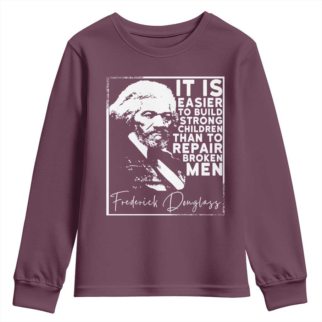 Frederick Douglass Quote Youth Sweatshirt Black History Month - African Pride