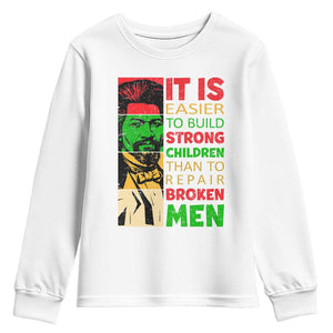 Frederick Douglass Pride Quote Youth Sweatshirt Black History Month - African Pride