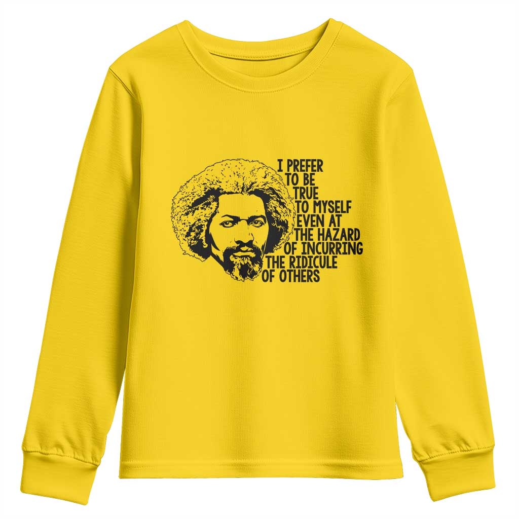 Frederick Douglass Pride Quote Youth Sweatshirt - African Pride