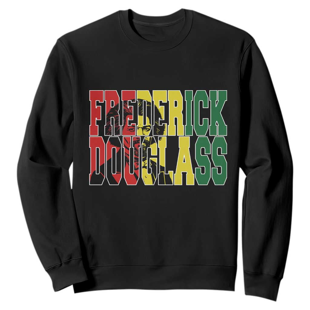 Frederick Douglass Sweatshirt Pan African Flag Black History Month - African Pride