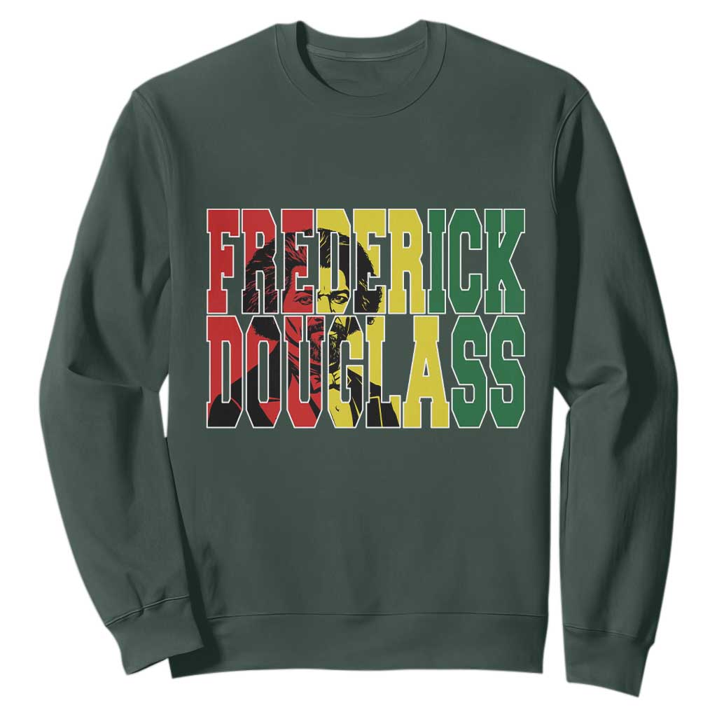 Frederick Douglass Sweatshirt Pan African Flag Black History Month - African Pride